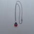 Small Silver Mixed Metal Teardrop Necklace Image 4