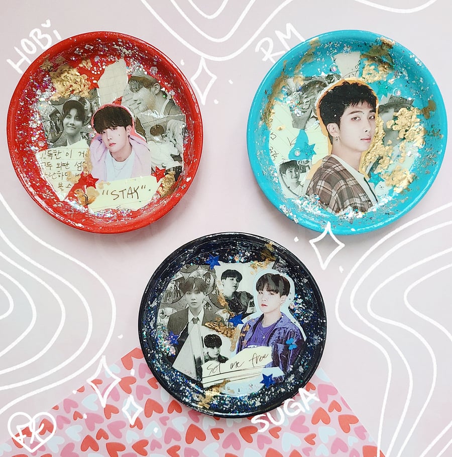 Image of BTS Collage Trinket Trays