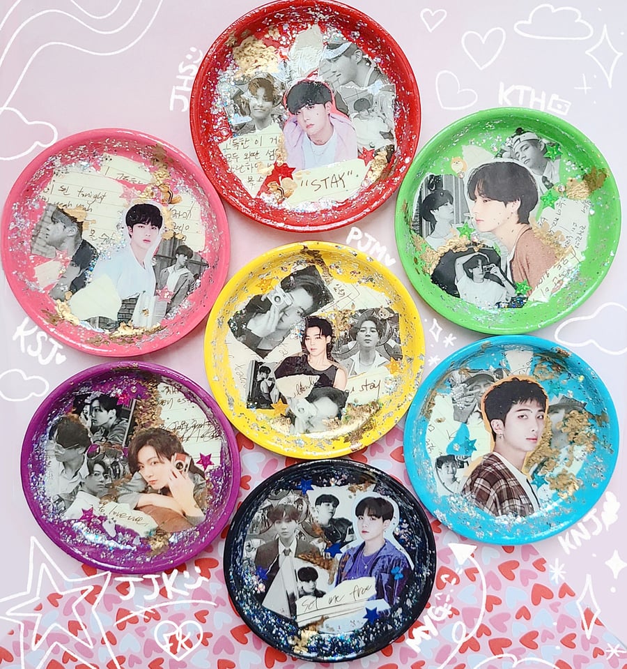 Image of BTS Collage Trinket Trays