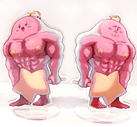 Image of Buff Kirby Standee Charm | 4 inch Holo