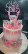 Pink Drip Candy Cake