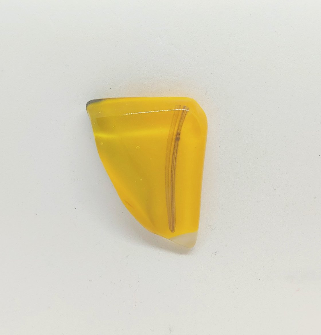 Image of Yellow Fused Glass Magnetic Pin #20-116
