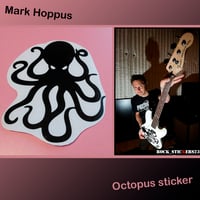 Image 1 of Mark Hoppus sticker Octopus vinyl Bass guitar Blink-182 Pop-Punk decal laptop