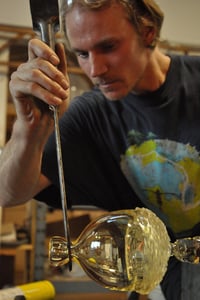 Image 4 of LARGE blown glass acorn - made to order