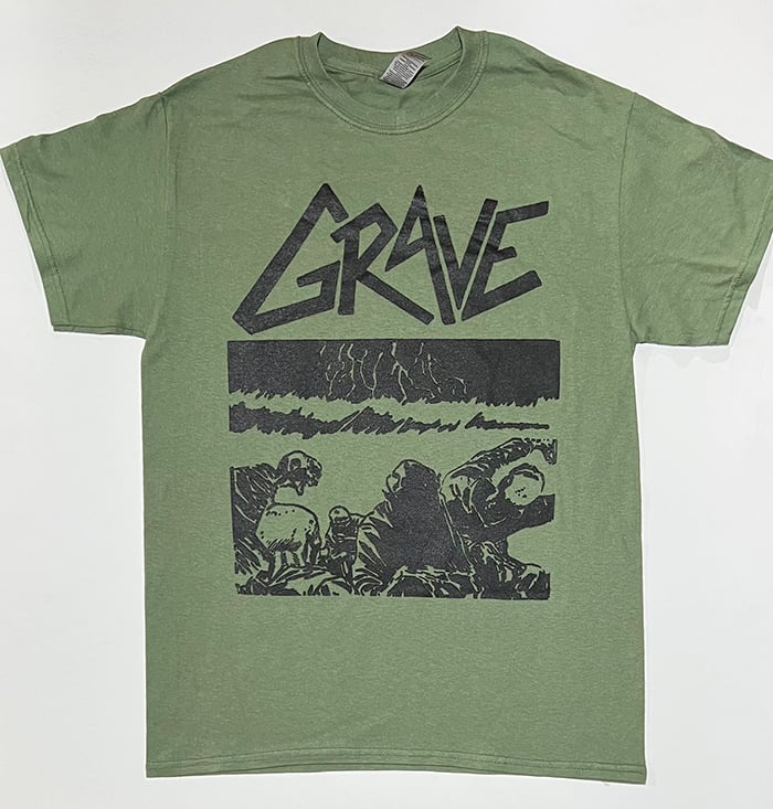 Image of Grave " Sick Disgust Eternal " Green T shirt