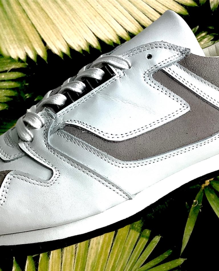 Tortola X Quarter416 full grain cow leather British army trainer sneaker shoes made in Spain Image 4
