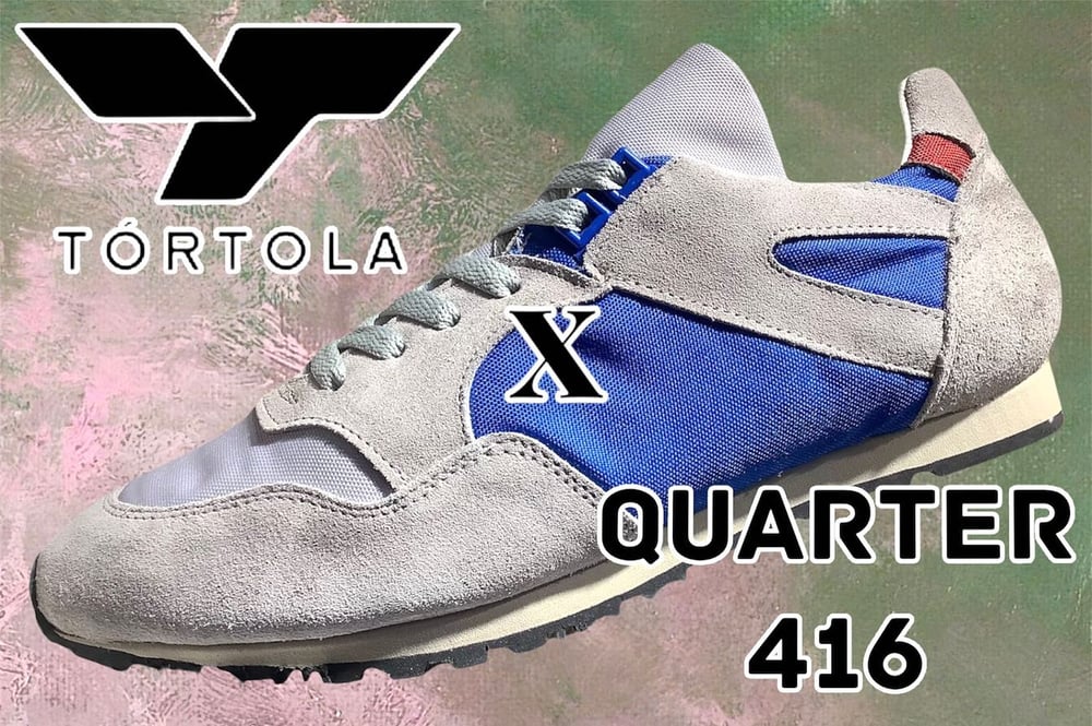 Image of Tortola X Quarter416 French military trainer sneaker made in Spain 