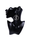 Crystal Dollar $ign Fashion Earrings