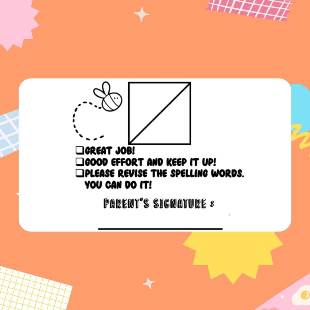 All-in-one Spelling Test Grading Stamp