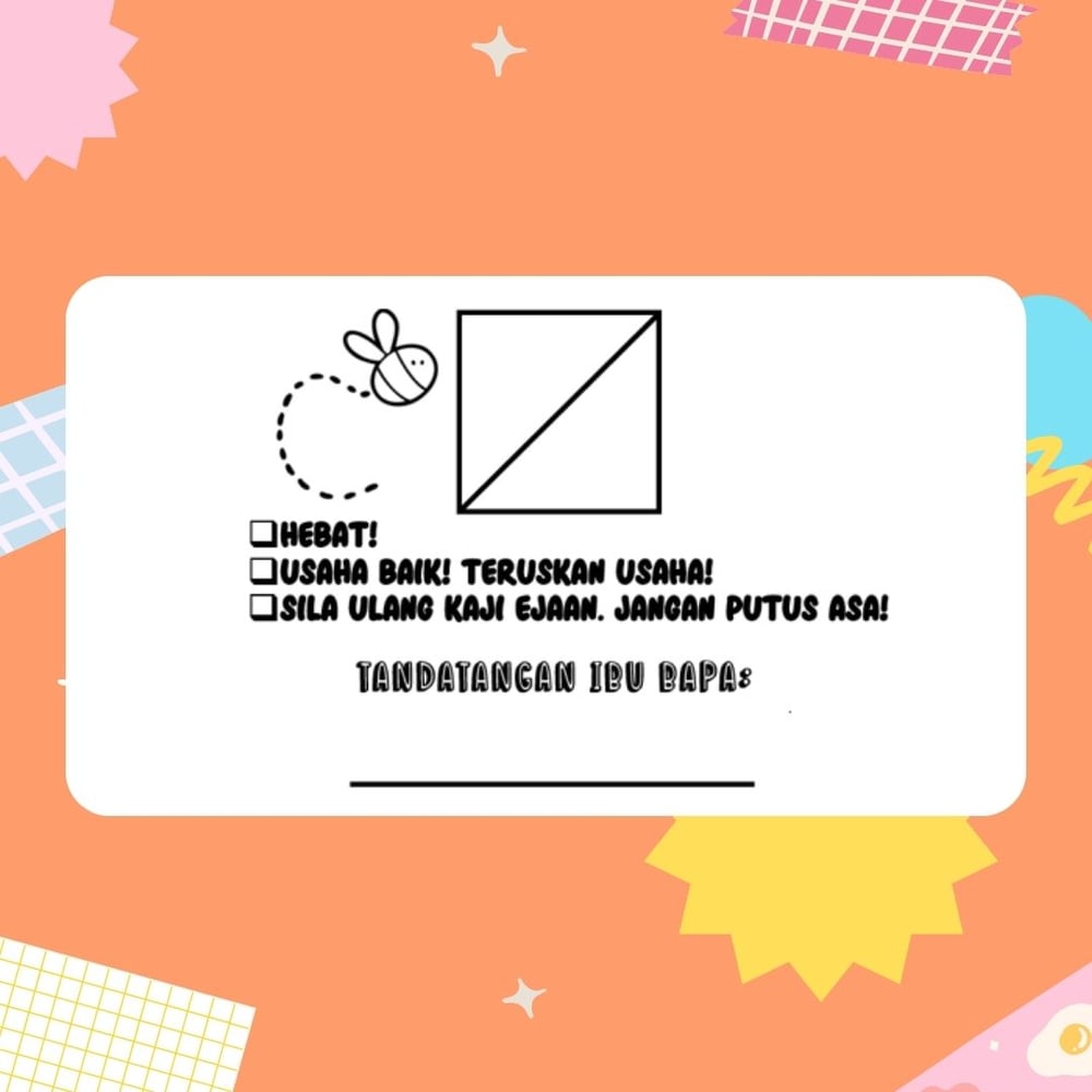 All-in-one Spelling Test Grading Stamp
