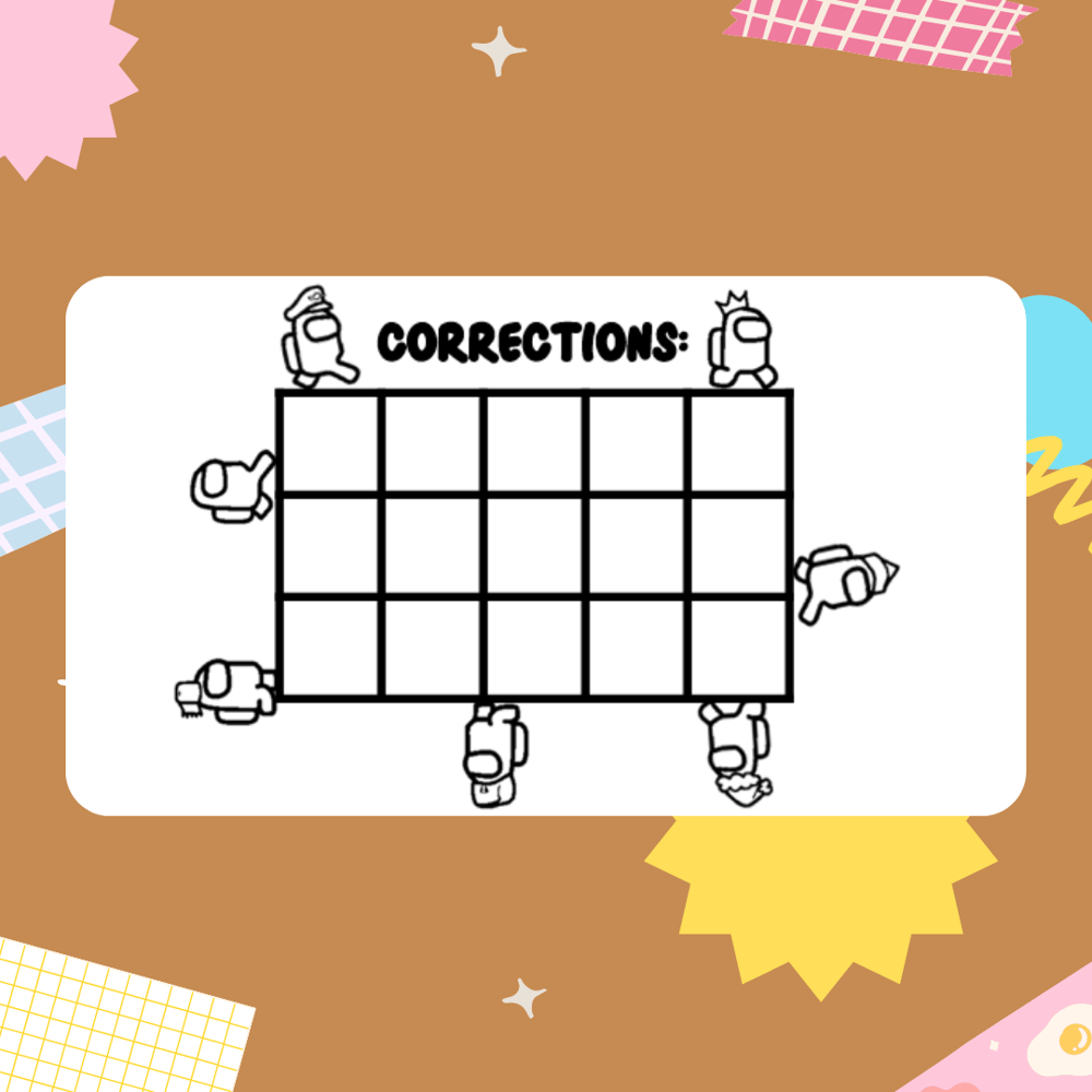 Among Us Correction Stamp