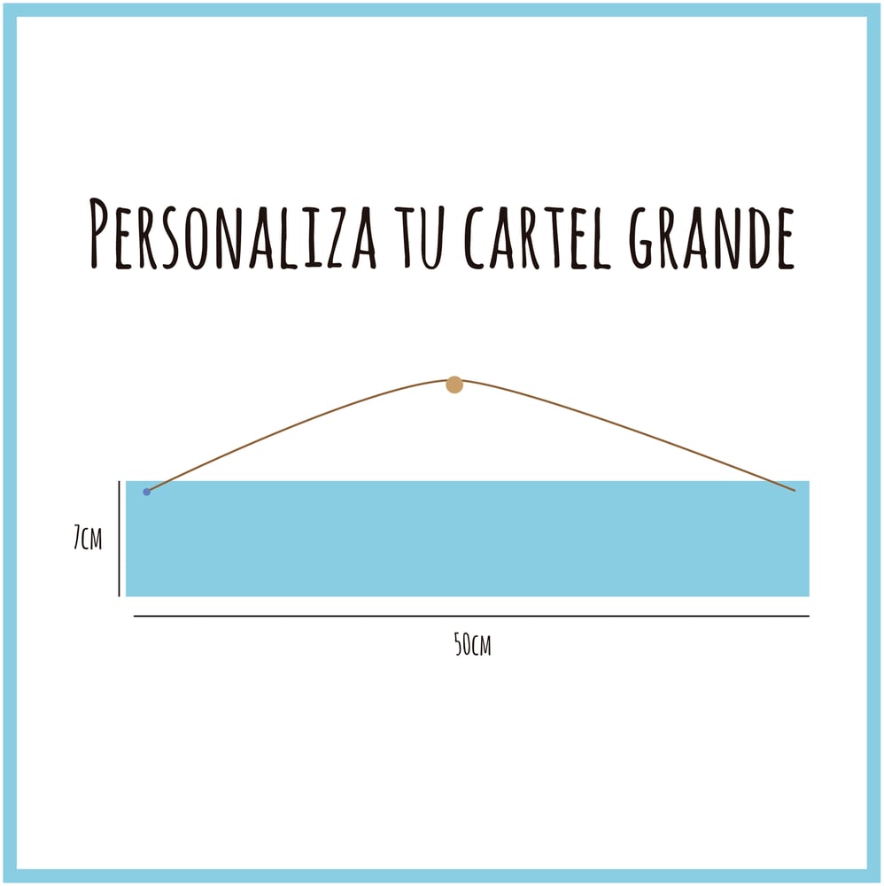 Image of Cartel personalizado Grande