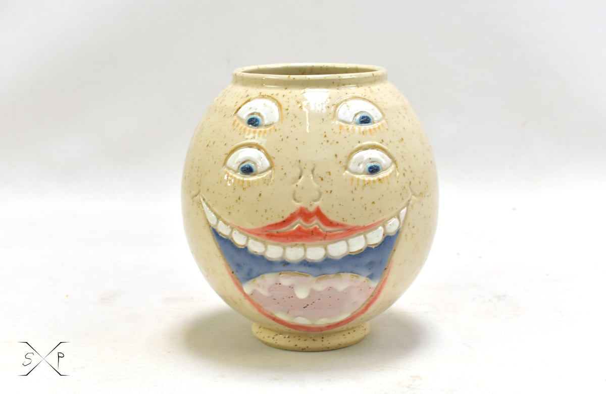 Face Vase The Monster Space X Pottery Ceramic Studio