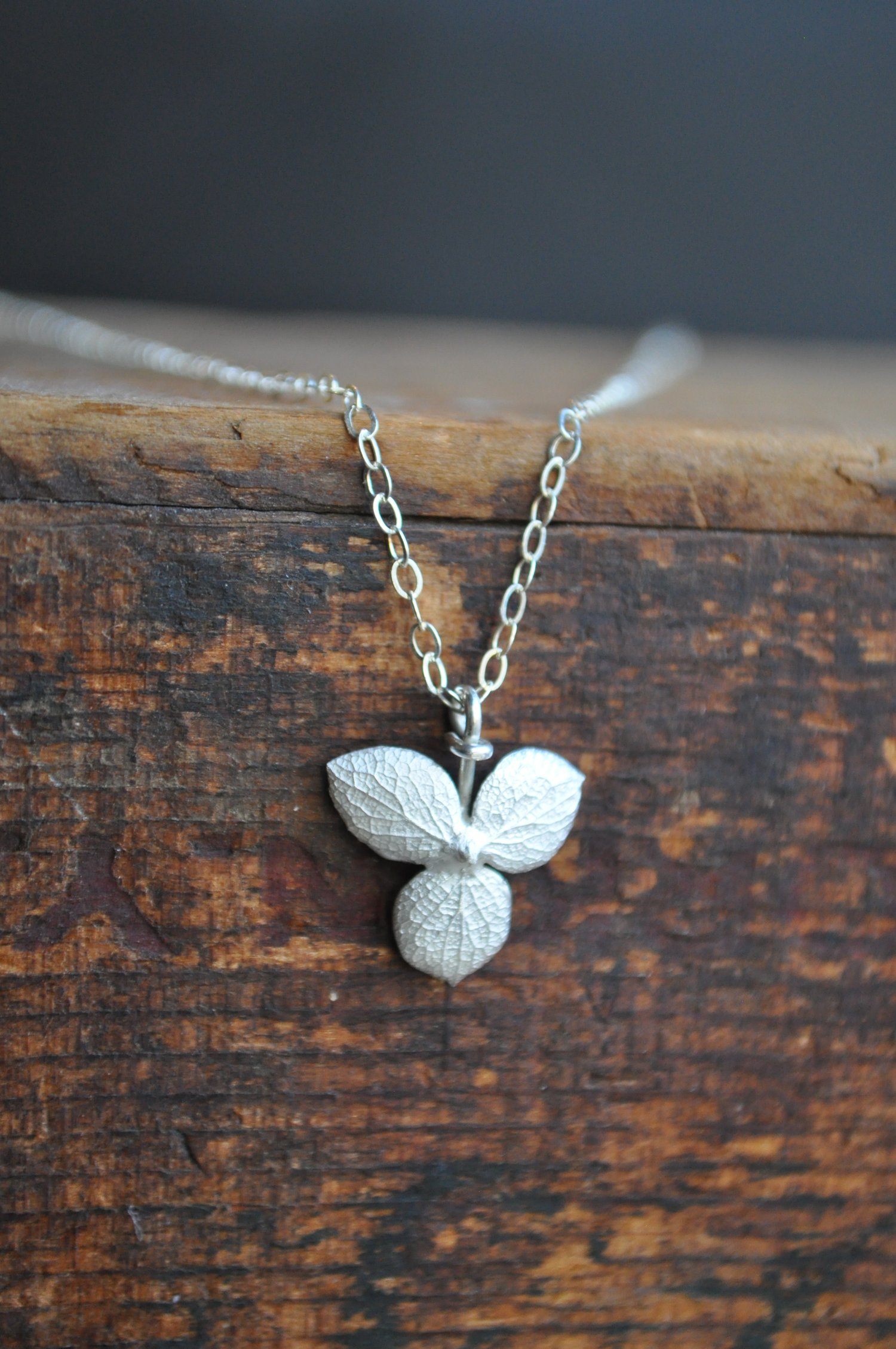 Image of One of a Kind Hydrangea Necklace in Sterling Silver