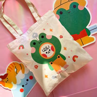 Image 1 of Tote bag - Happy Frog