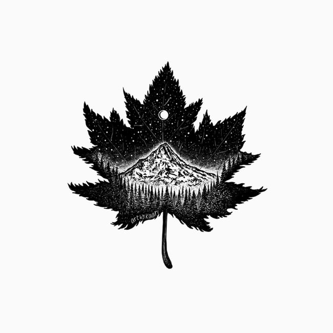 Mountain Leaf Sticker