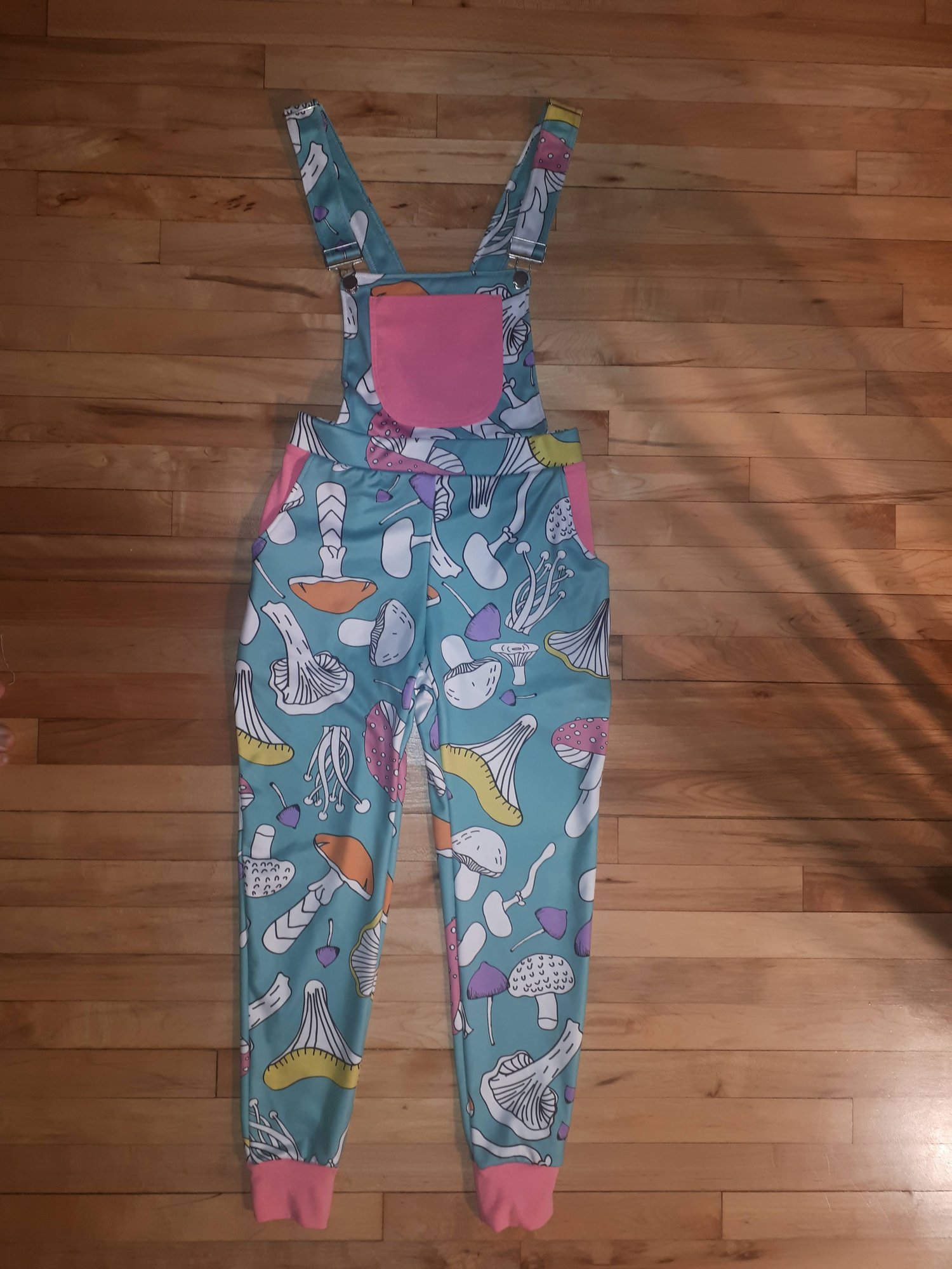 Image of Mushroom Print Made-to-Order Overalls