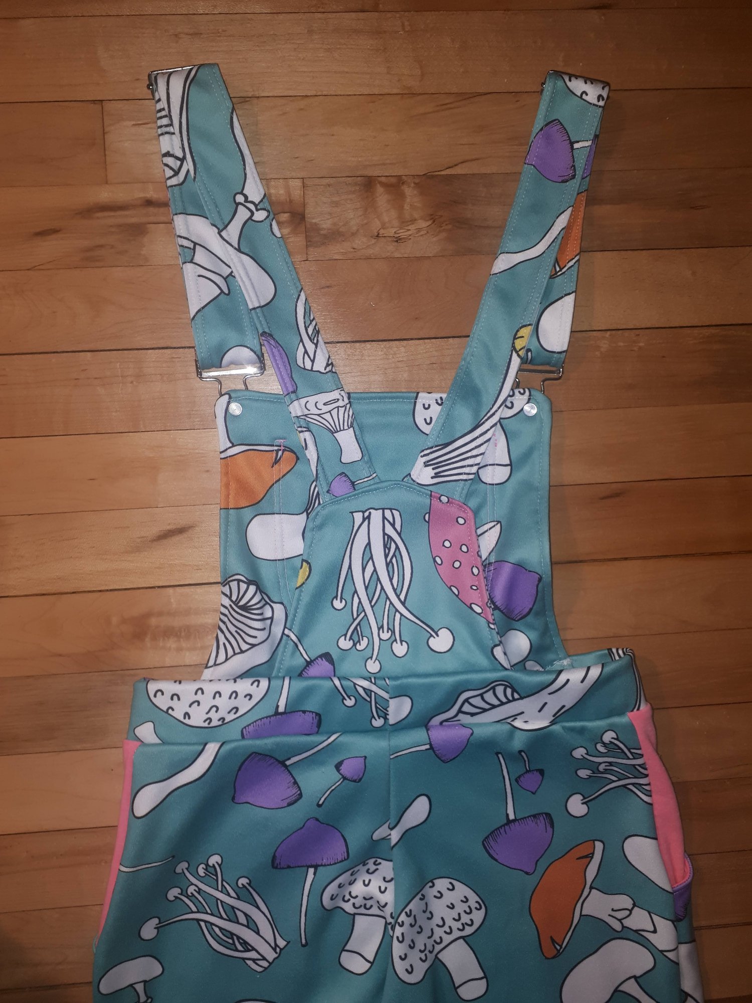 Image of Mushroom Print Made-to-Order Overalls