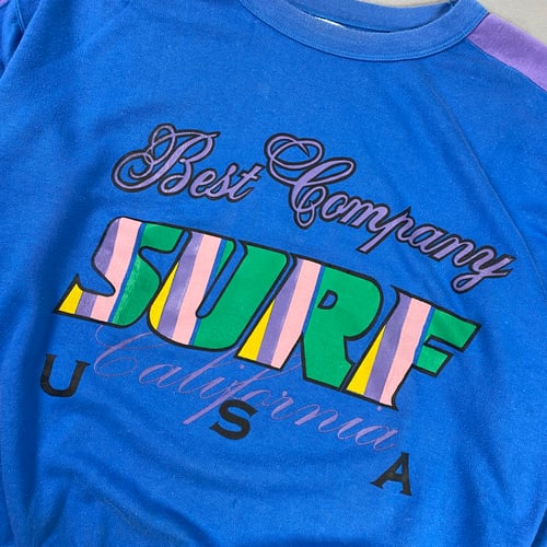 Image of 1980s Best company "Surf USA" sweatshirt, size medium