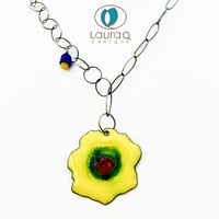 Image 1 of Double -take Poppy necklace with bell flower