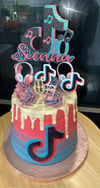 Tiktok Theme Cake