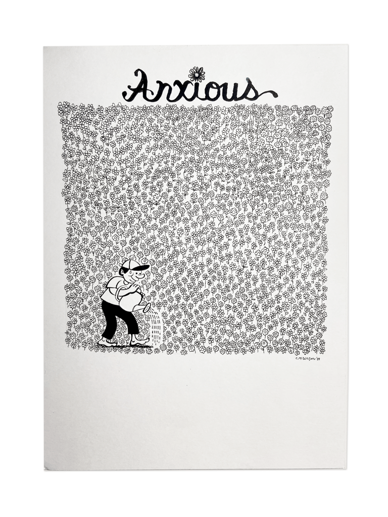 ANXIOUS "GARDEN" DRAWING