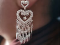 Image 2 of NP019 Heart Earrings