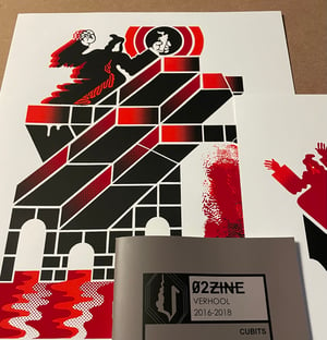 Image of 02Zine + Ghosts/Blood Preparer Screen Prints Bundle