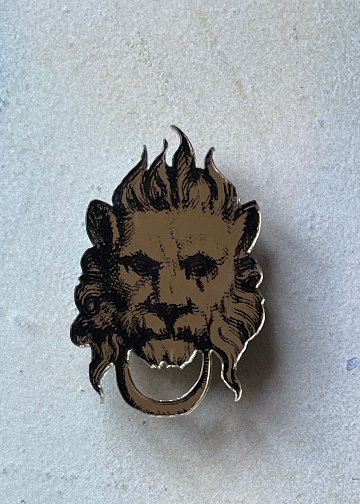 Image of Lion Door Knocker Brooch