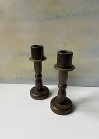 Image 2 of Vintage Brass Candlesticks