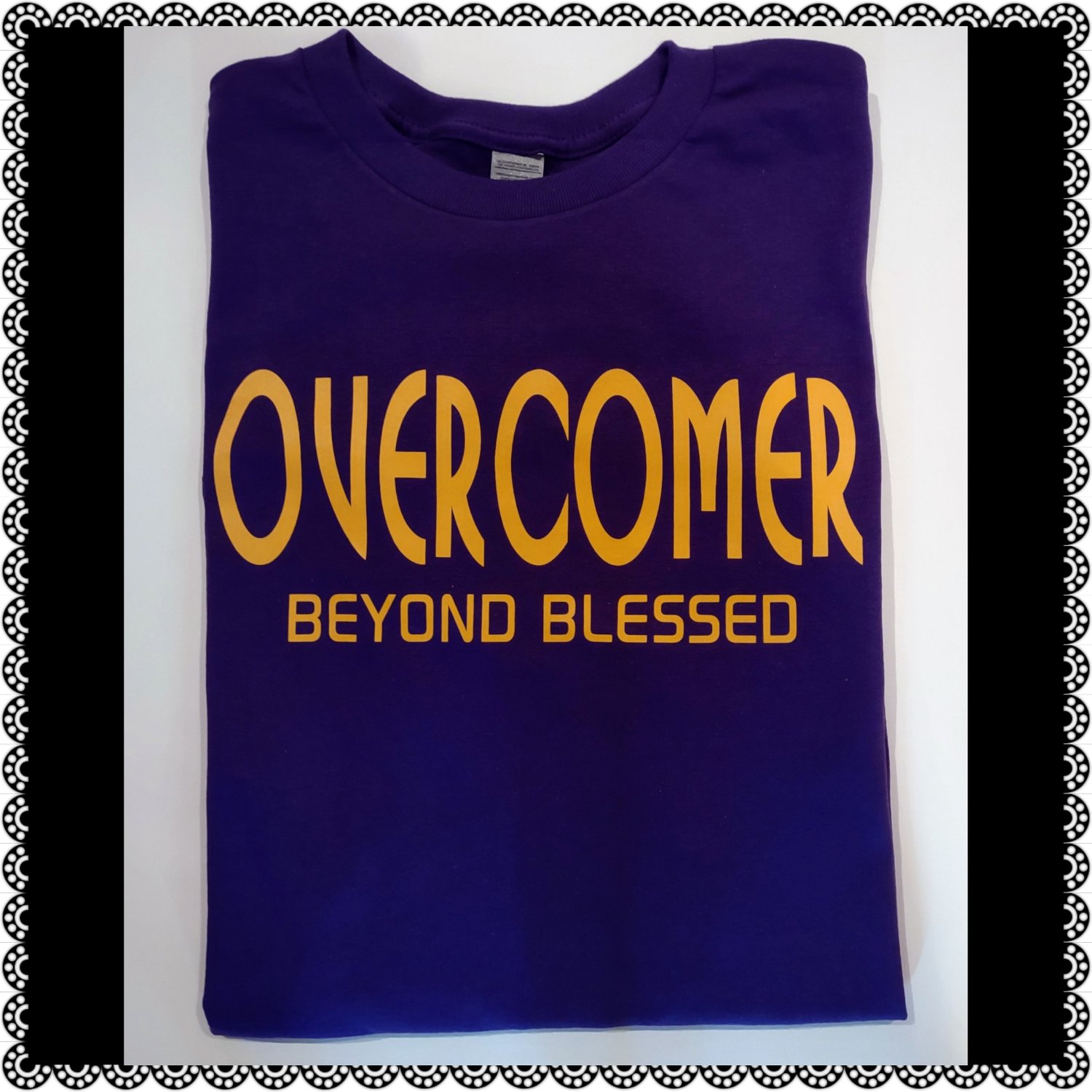 Image of OVERCOMER BEYOND BLESSED TEE