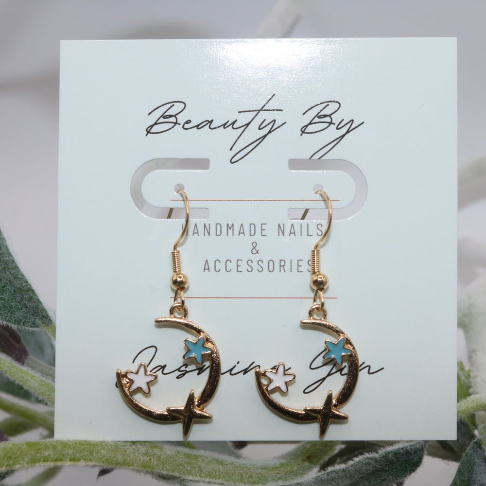 Image of Make A Wish Blue Drop Earrings