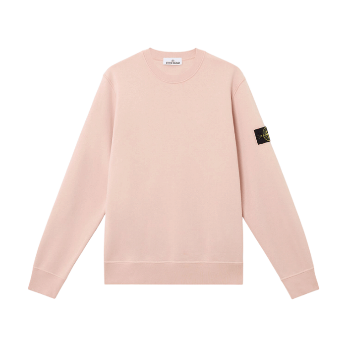 Image of STONE ISLAND 6100044 ORGANIC COTTON FLEECE ANTIQUE ROSE