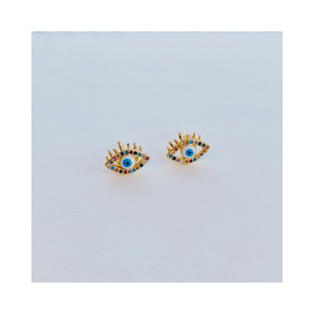 Image of Devil Eye Stud Earrings