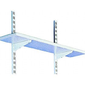 Set of prefabricated shelves for Reinventing the Grid curated by Rachel Kent