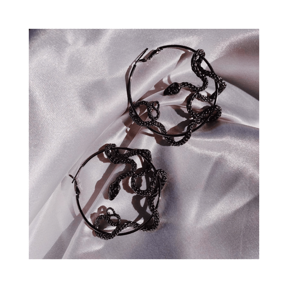 Image of Snake Hoop Earrings