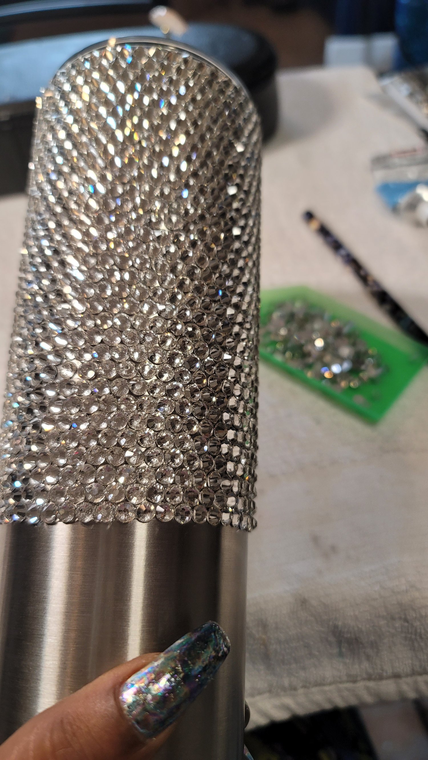 Image of Clear diamond tumbler