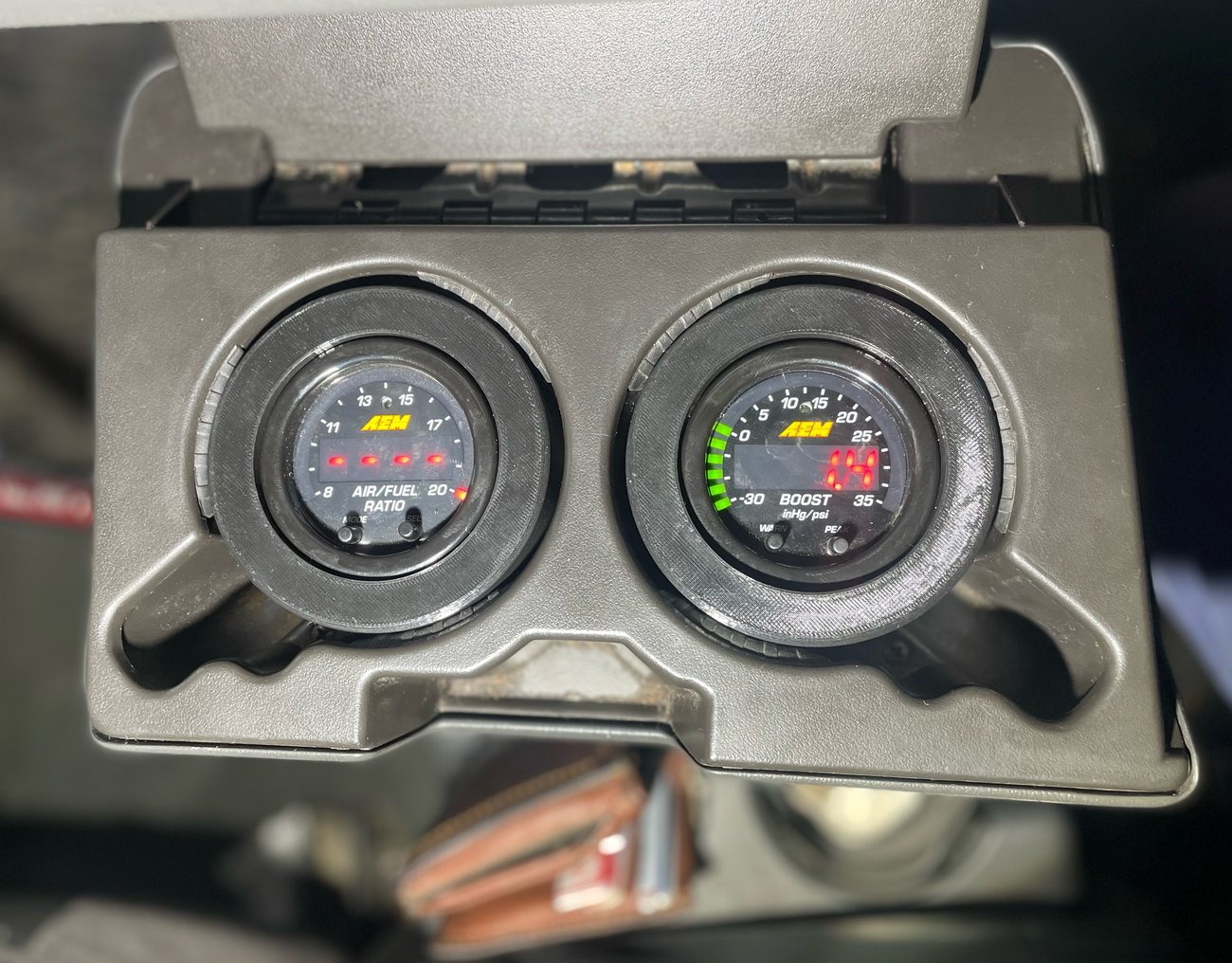 1999 2006 Chevy Silverado/GMC Sierra Cupholder Gauge Pods (AEM X