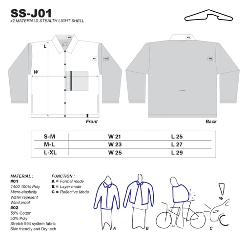 Image of SS-J01 [light shell jacket]