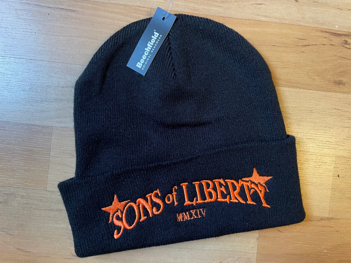 Beanie Hat - Orange on Black | Sons of Liberty