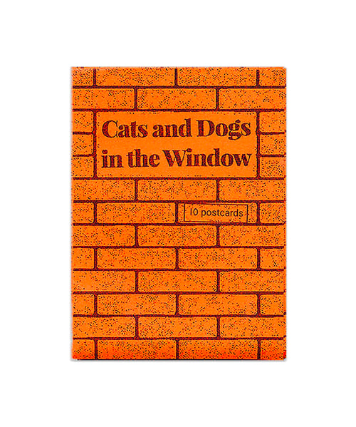Image of 'Cats and Dogs in the Window' - postcardset