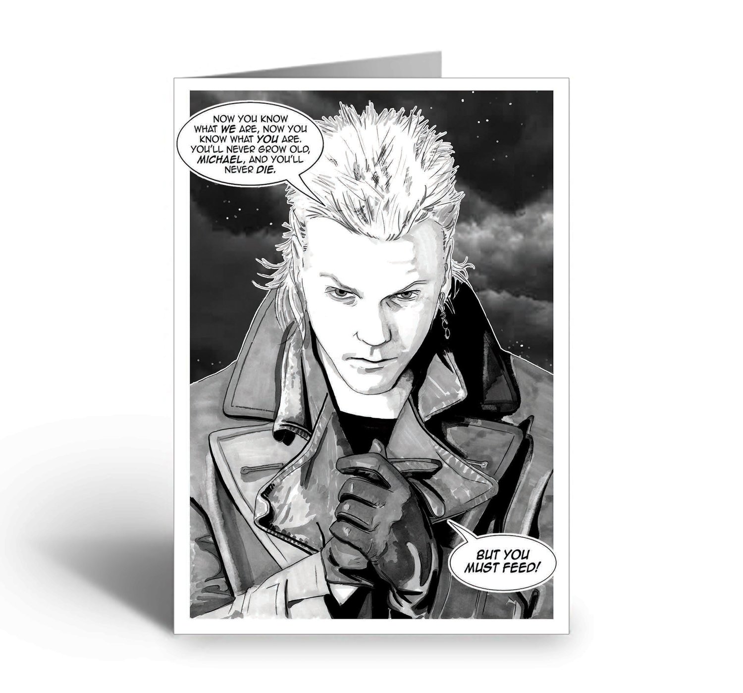 The Lost Boys 'You Must Feed' Greetings Card with Envelope (C6 Size)