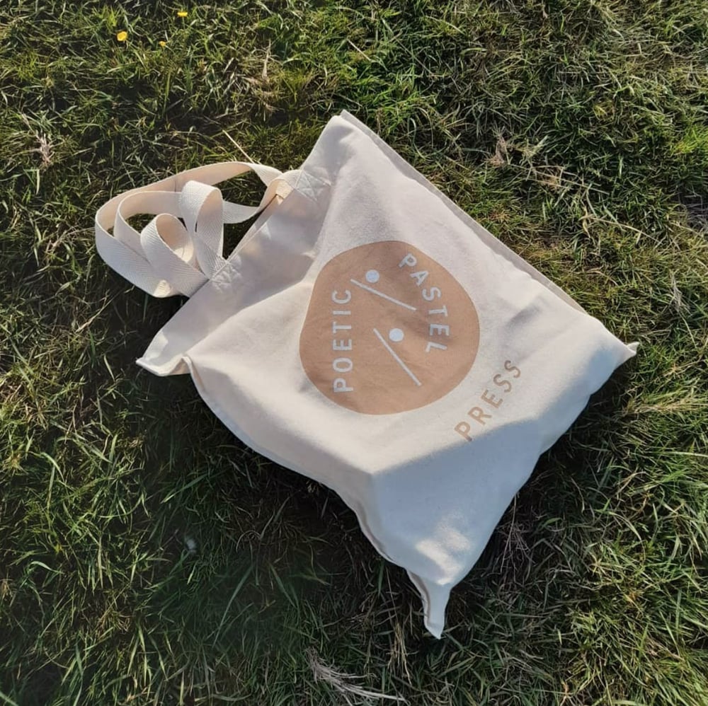 <span style="color: #f4cccc;"> LAST PIECES</span> Poetic Pastel Press - Organic Cotton Bag
