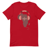 Image 3 of African Music Tee - Mocha & Red