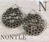 Nontle Honeycomb Brass Earrings 