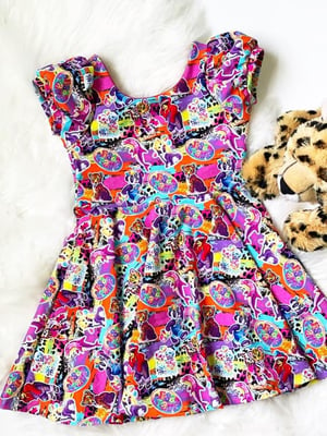 Image of Lisa Frank inspired twirl dress