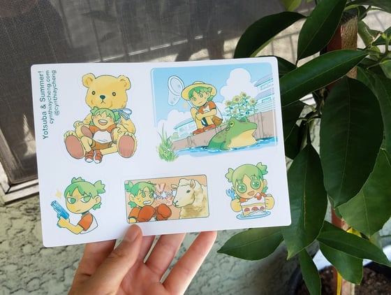 Image of Yotsuba & Summer! sticker sheet