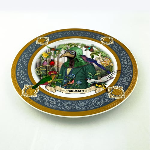 Image of Birdman - Large Fine China Plate - #0773