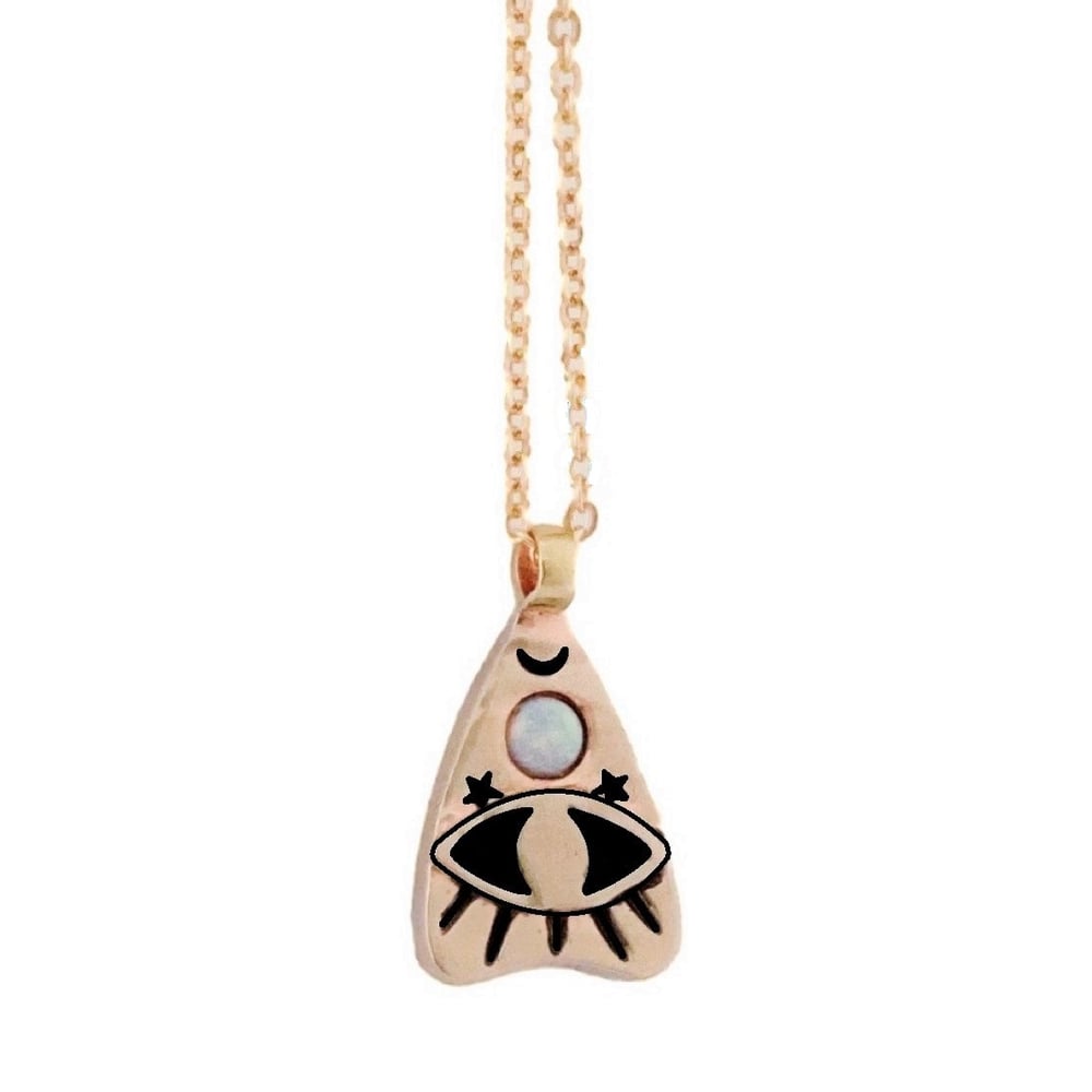 Image of Planchette Necklace with Opal