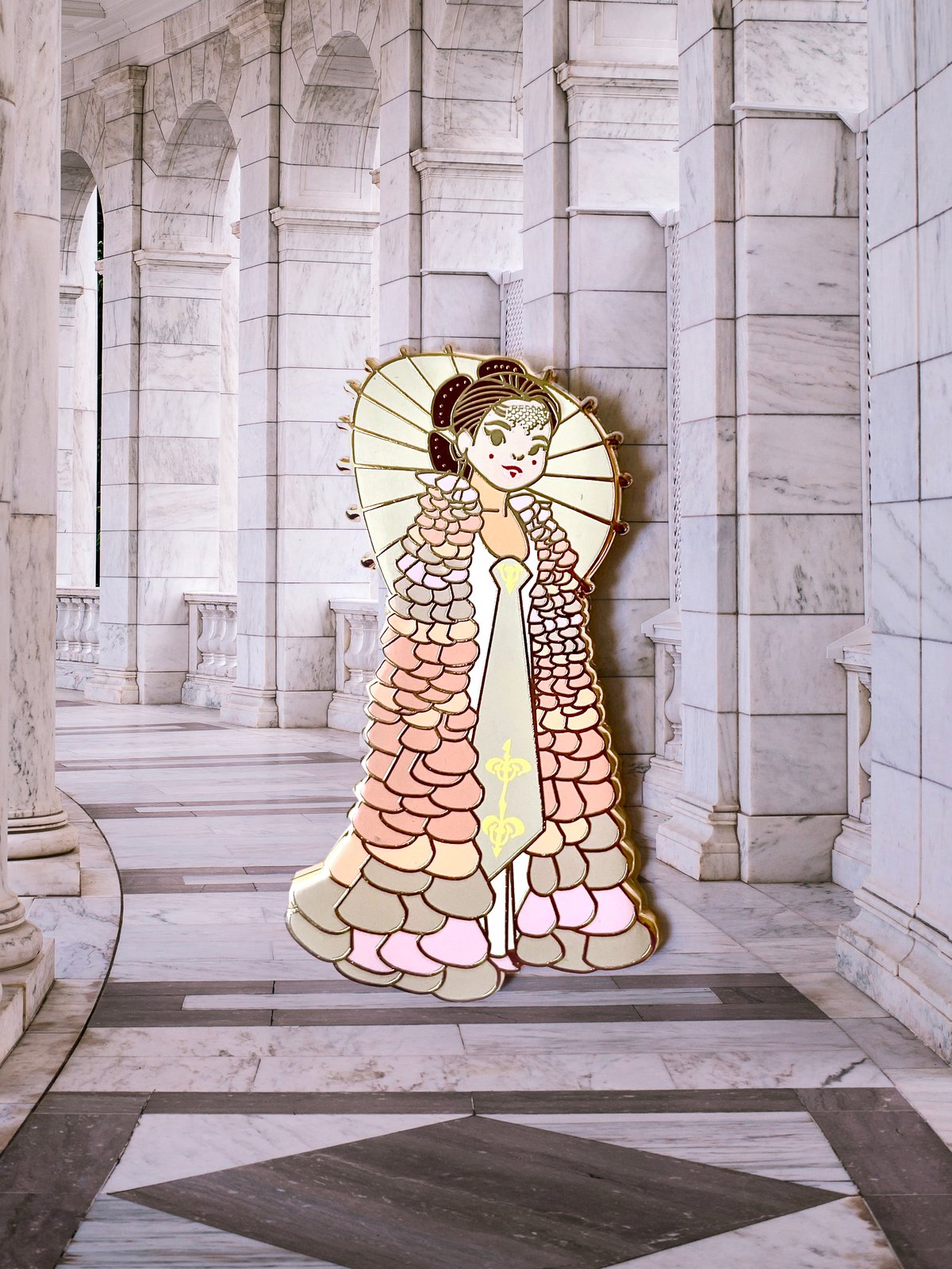 Image of Padmé Amidala Parade Dress Enamel Pin